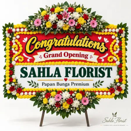 Papan Bunga Ucapan Selamat Lowokwaru