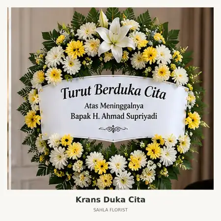 Krans Bunga Duka Lowokwaru